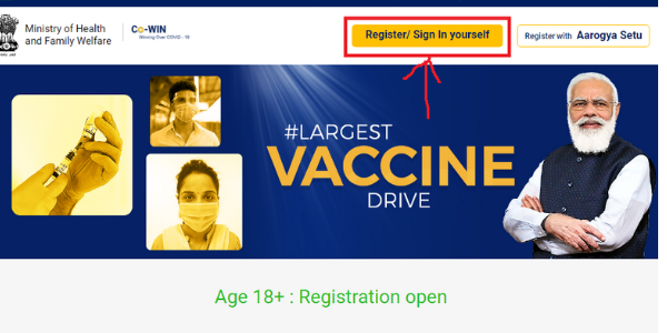 covid vaccination registration
